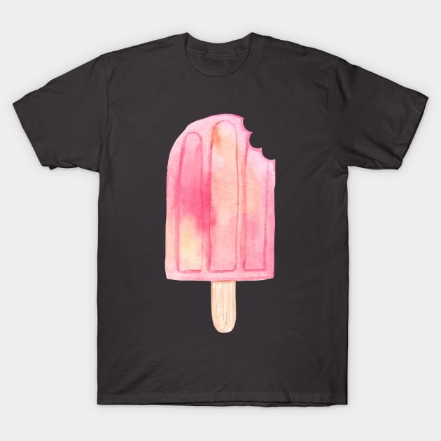 Pink ice cream summer dessert T-Shirt by DreamLoudArt